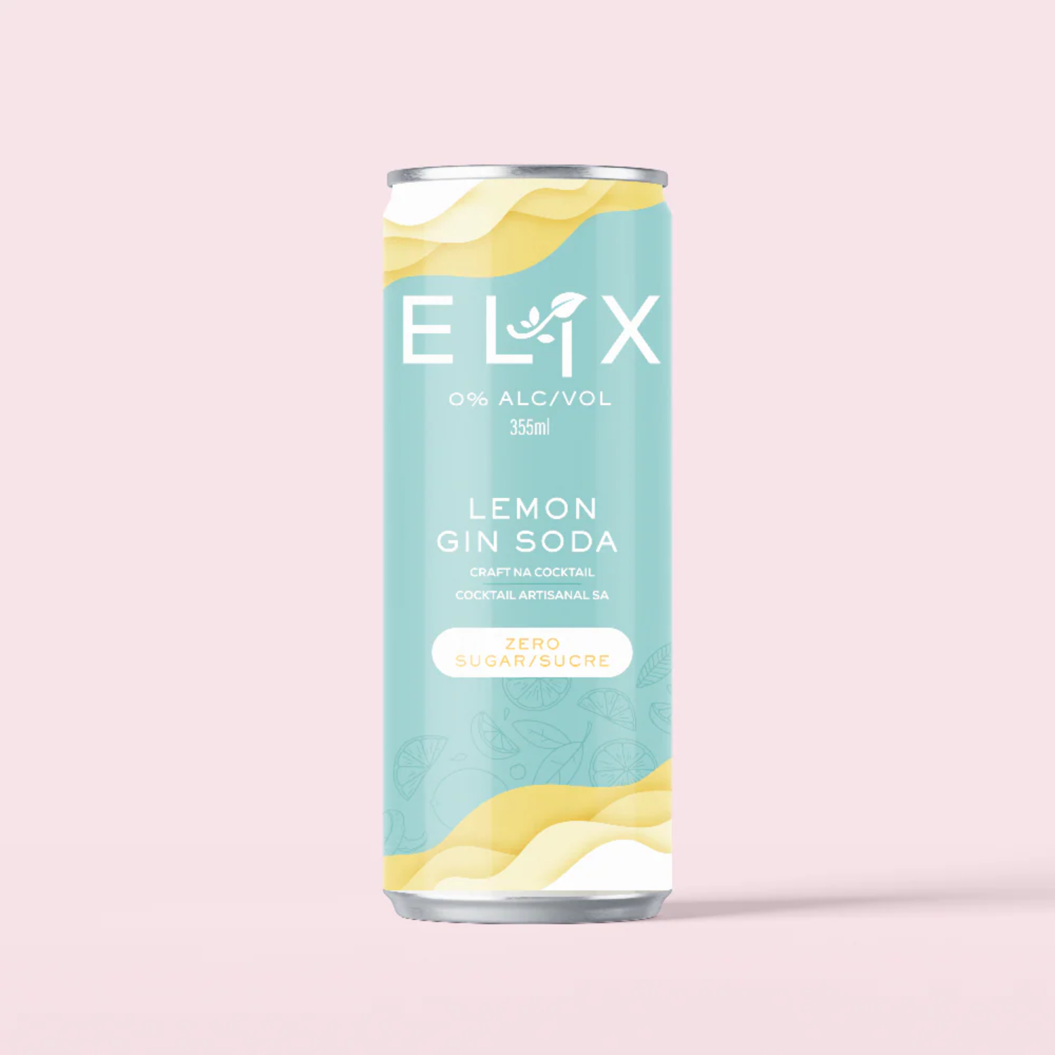 Elix Zero Sugar Lemon Gin Soda