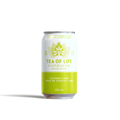 Tea of Life kombucha can on a white background