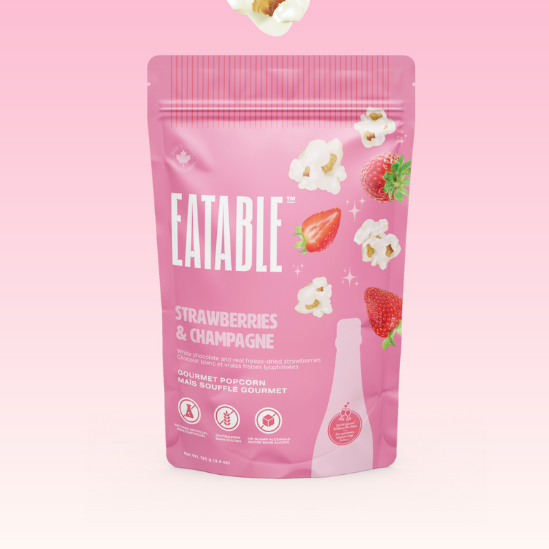 EATABLE Popcorn - Strawberry & Champagne