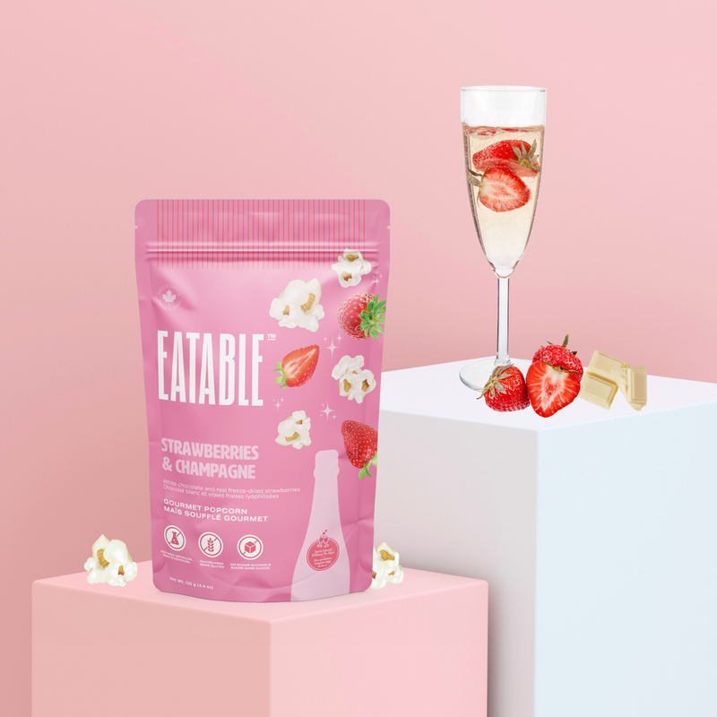 EATABLE Popcorn - Strawberry & Champagne