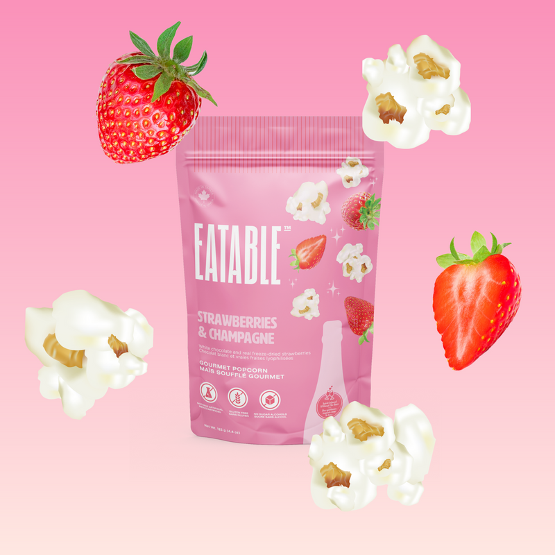 EATABLE Popcorn - Strawberry & Champagne