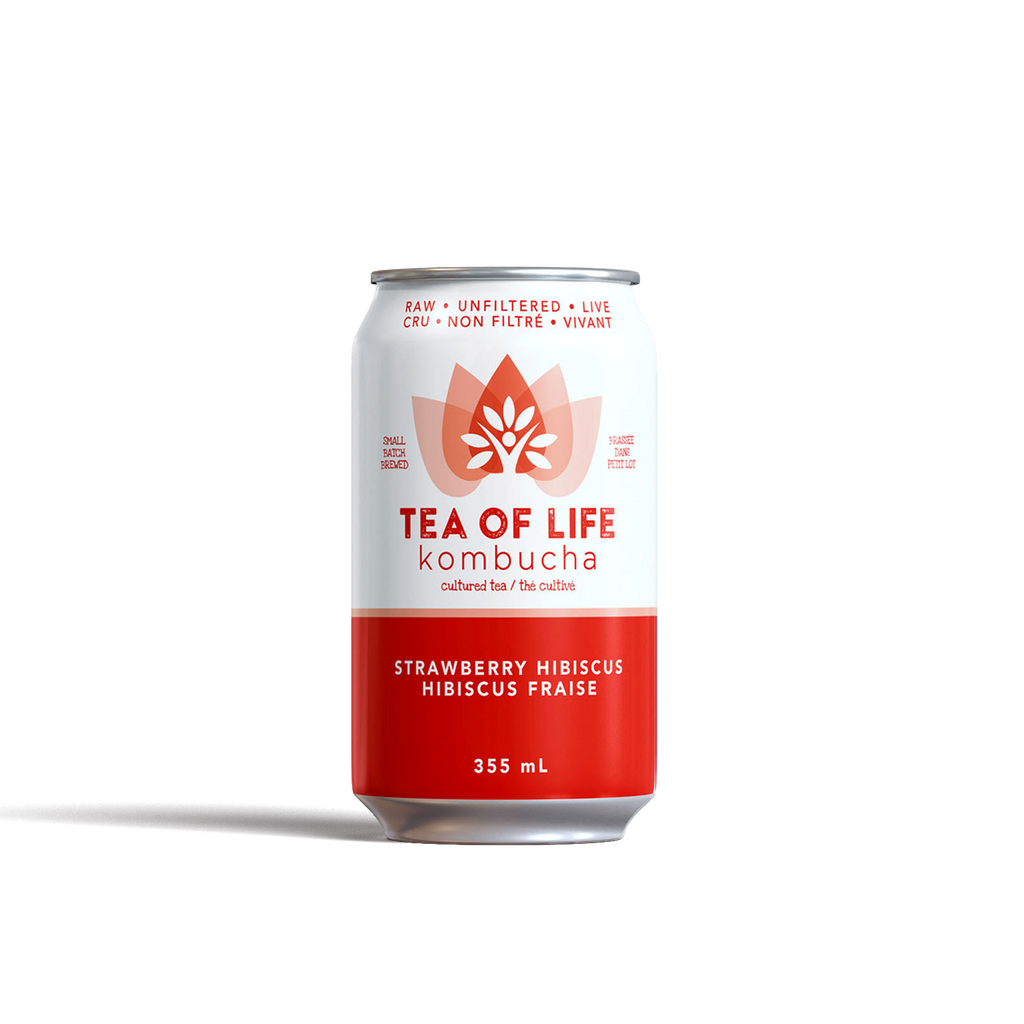 Tea of Life Strawberry Hibiscus Kombucha
