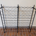 Wine Rack Black Steel 100