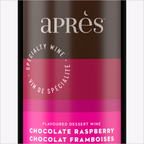 Apres Chocolate Raspberry Dessert Wine label macro