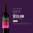 Apres Chocolate Raspberry Dessert Wine, price per litre and savings vs NSLC