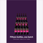 Apres Chocolate Raspberry Dessert Wine, fifteen bottle batch