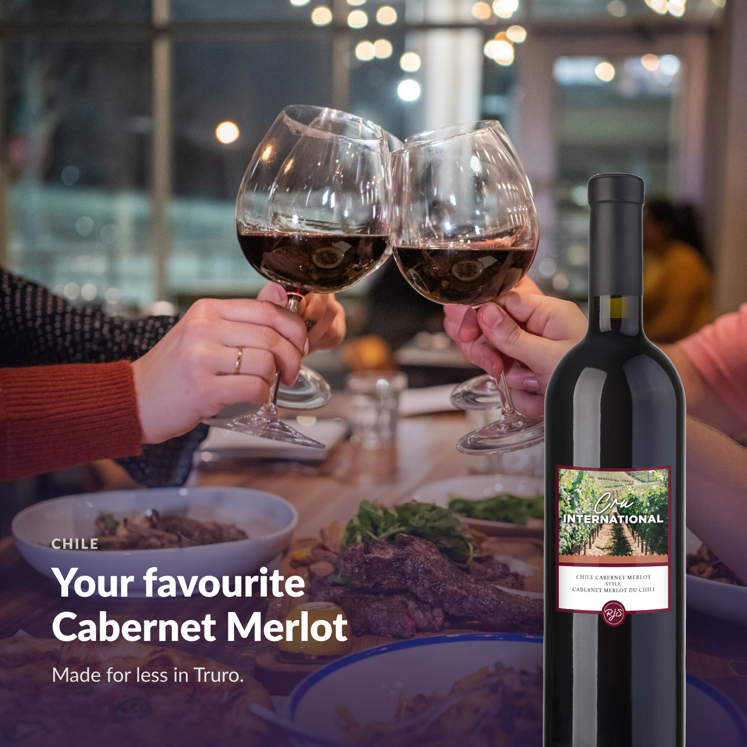 Cru International Cabernet Merlot — your favourite Cabernet Merlot, made for less in Truro