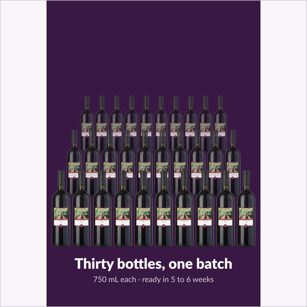 Cru International Cabernet Sauvignon — thirty bottles, one batch