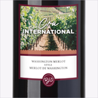 Cru International Washington Merlot — label detail