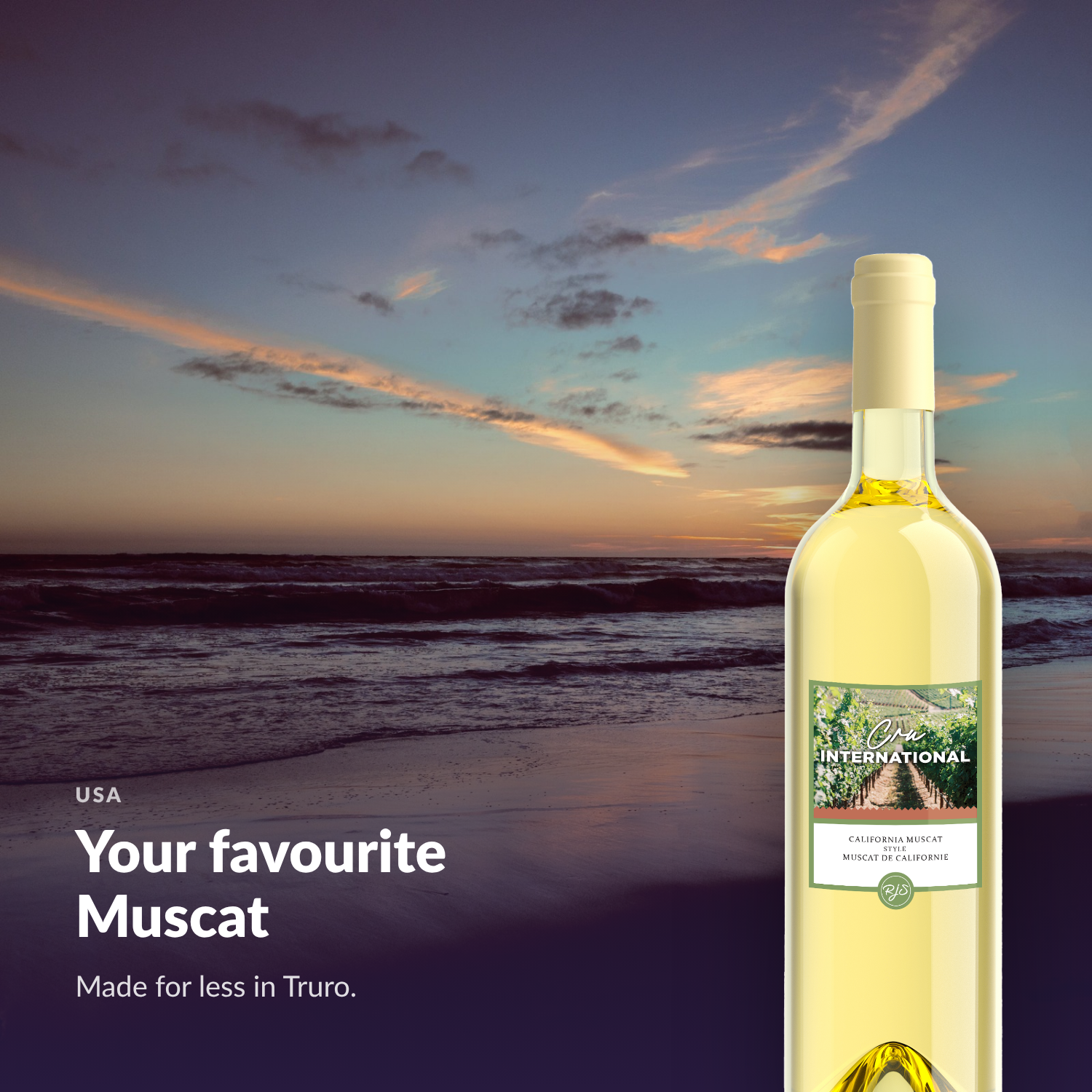 Cru International Muscat — your favourite Muscat, made for less in Truro