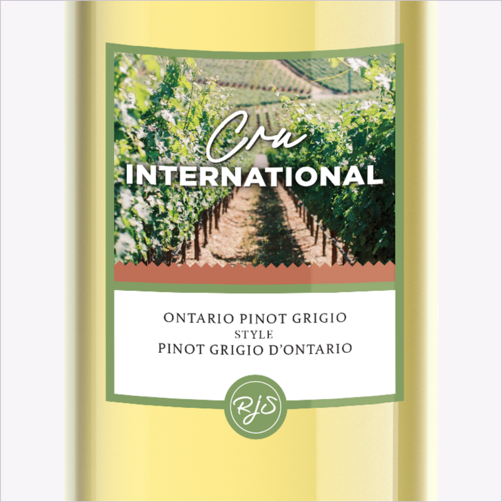Cru International Ontario Pinot Grigio — label detail