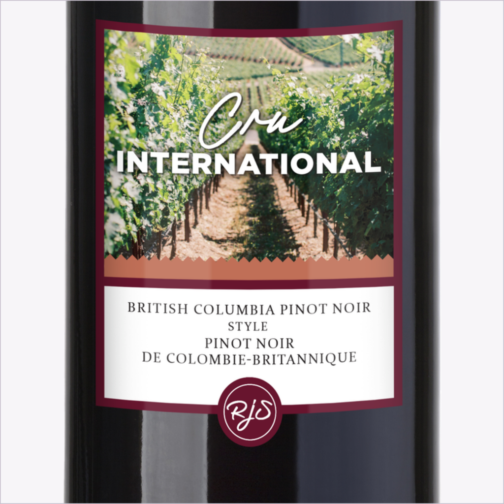 Cru International Pinot Noir — label detail