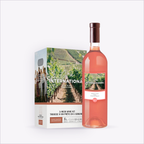 Cru International Rosé — wine kit and bottle