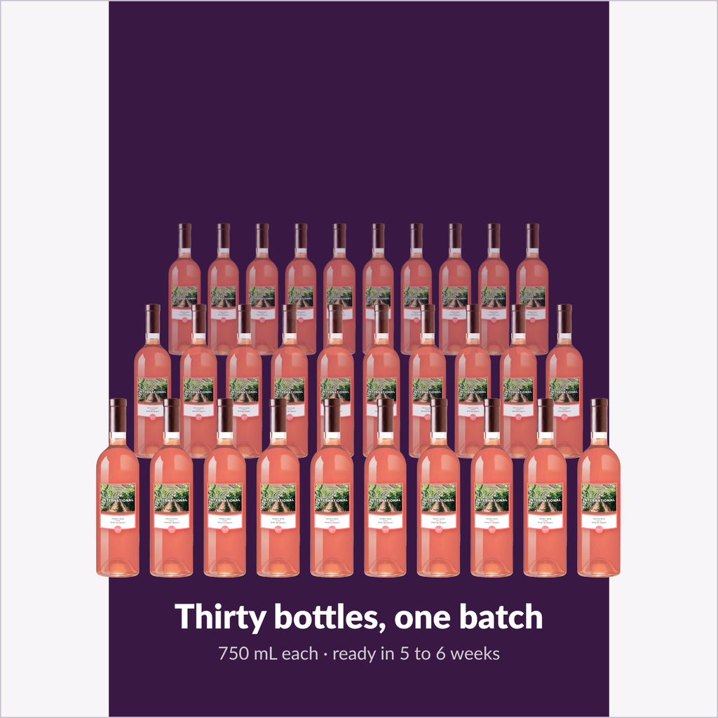 Cru International Rosé — thirty bottles, one batch