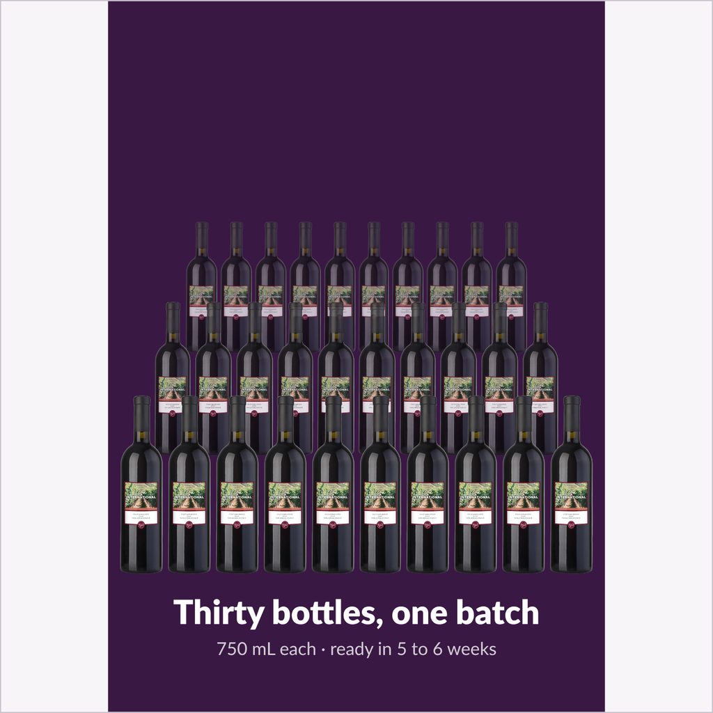 Cru International Sangiovese — thirty bottles, one batch