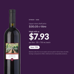 Cru International Syrah — $7.93 per litre made with us
