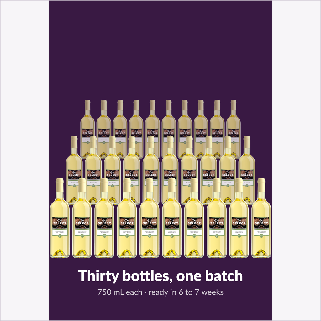 Thirty bottles, one batch — Cru Select Bella Bianco