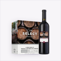 Cru Select Cabernet Sauvignon wine kit box and finished bottle