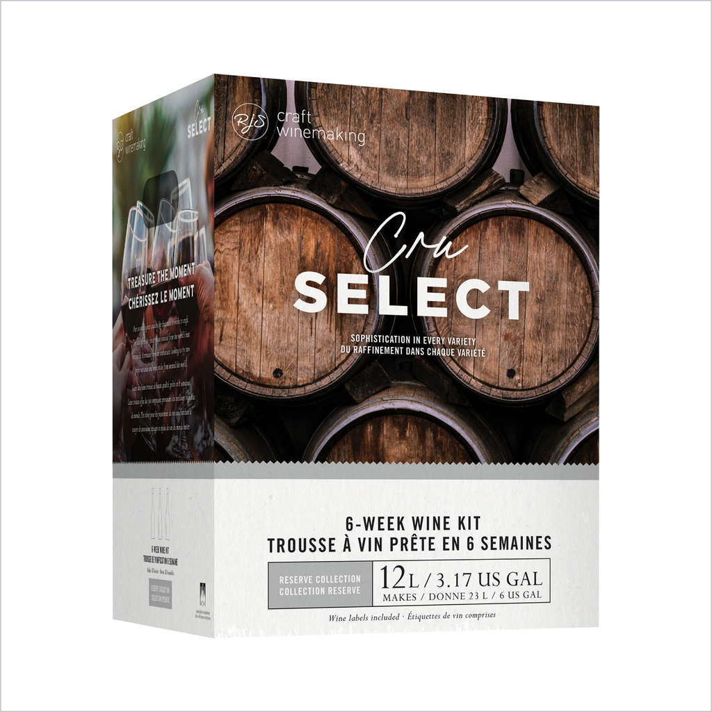 Cru Select Cabernet Sauvignon wine kit box