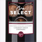 Cru Select Cabernet Syrah Zinfandel label detail