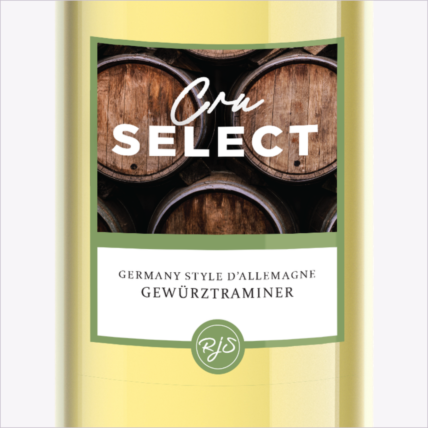 Cru Select Gewürztraminer label detail