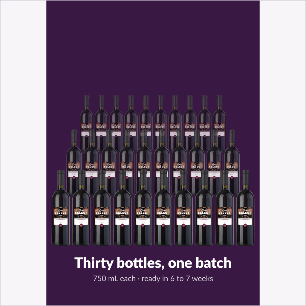 Thirty bottles, one batch — Cru Select Malbec