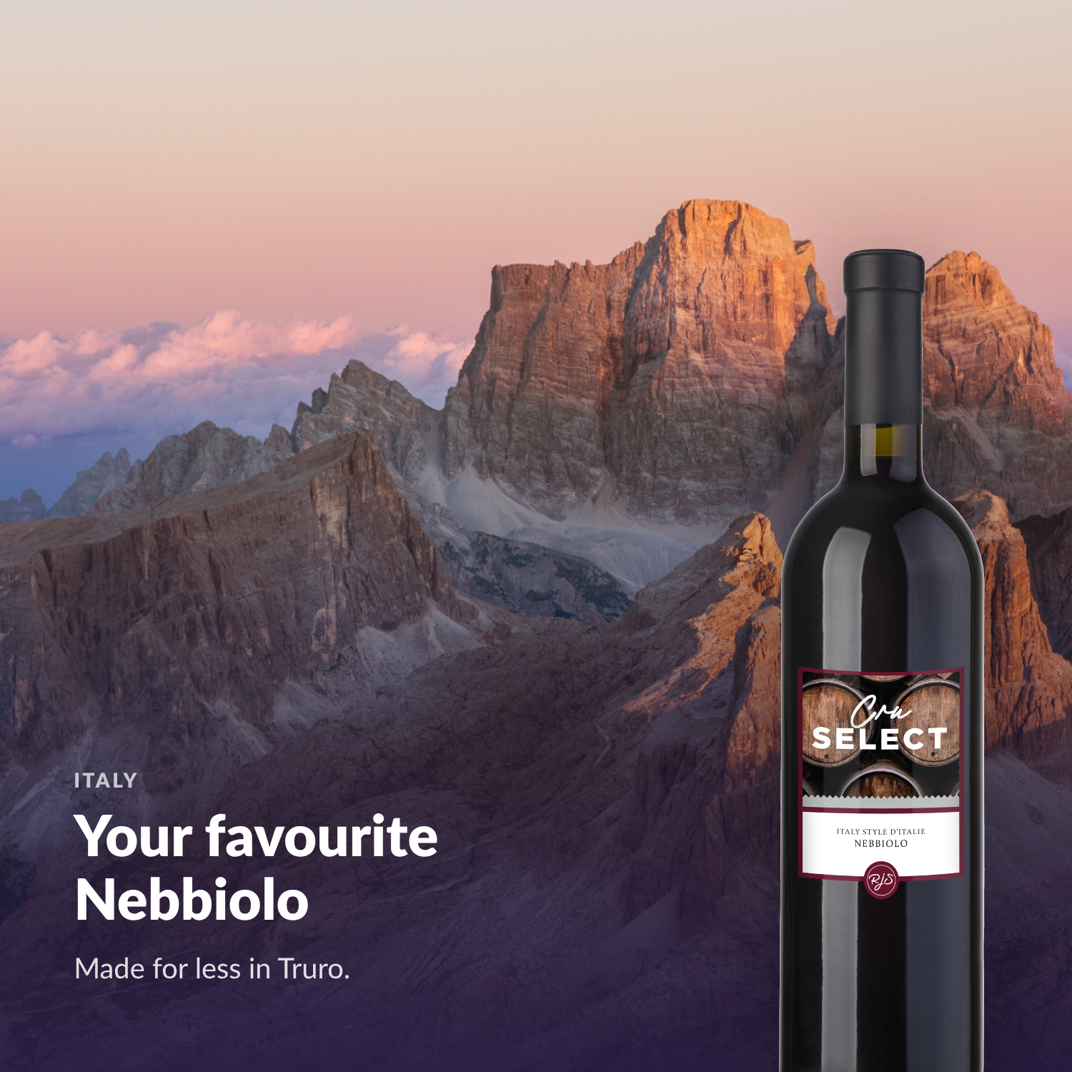 Cru Select Nebbiolo — your favourite Nebbiolo, made for less in Truro