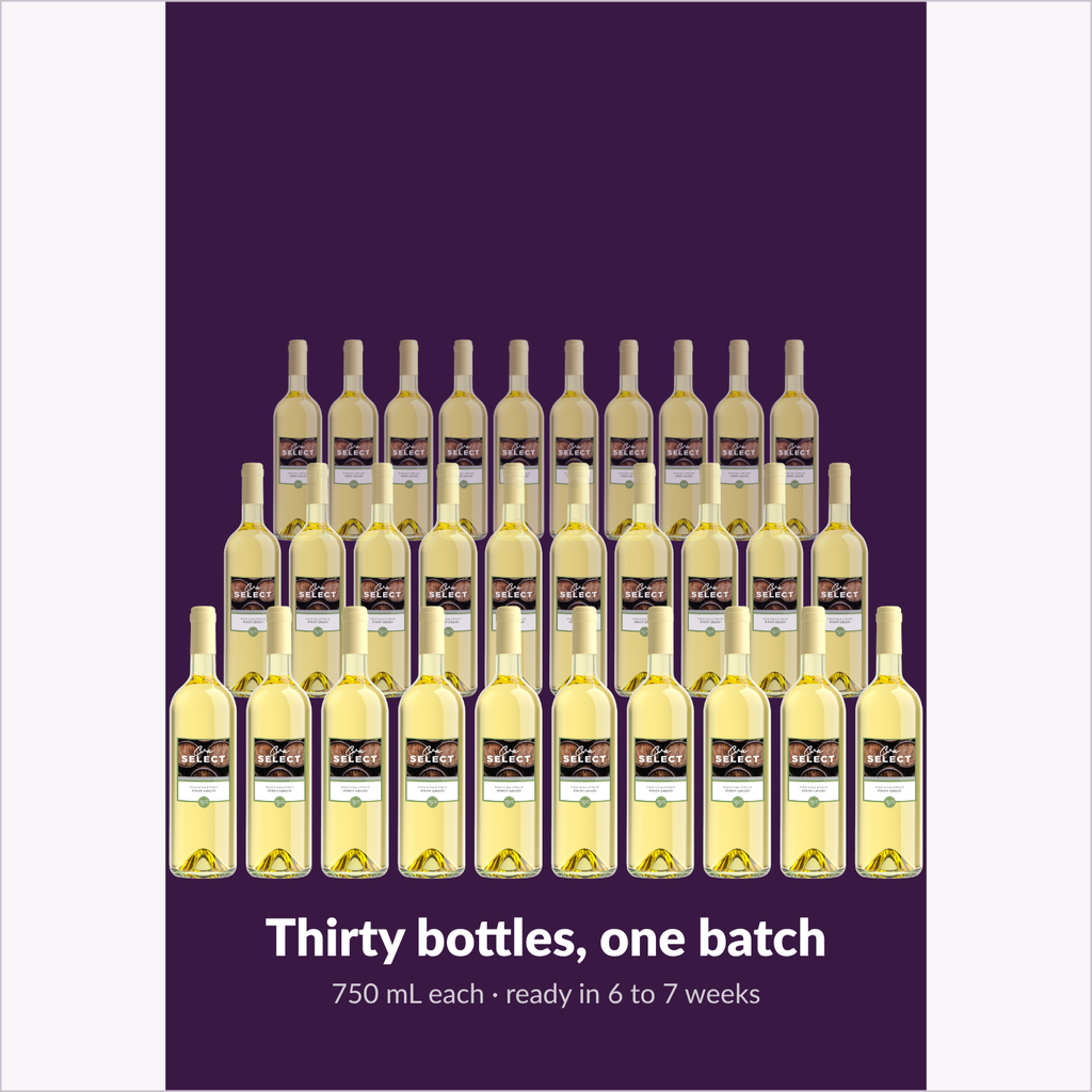 Thirty bottles, one batch — Cru Select Pinot Grigio