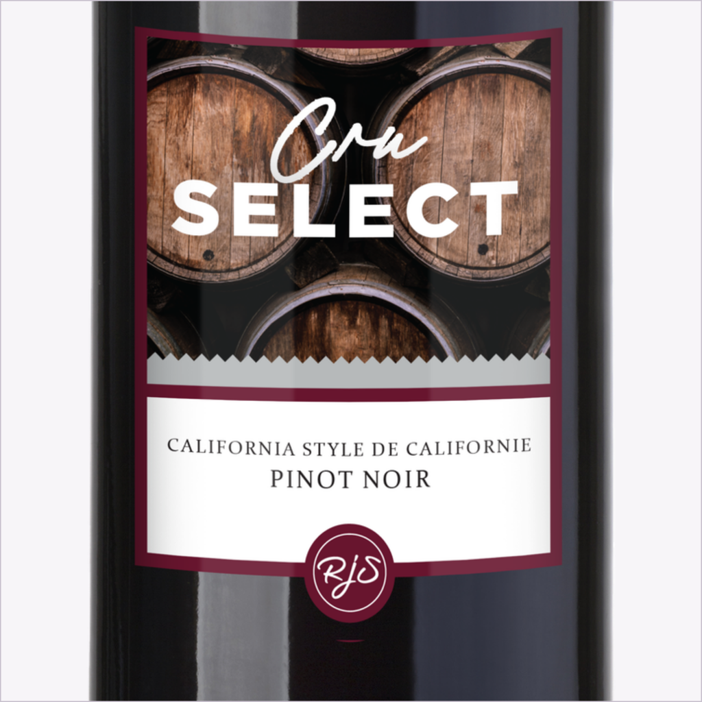 Cru Select Pinot Noir label detail
