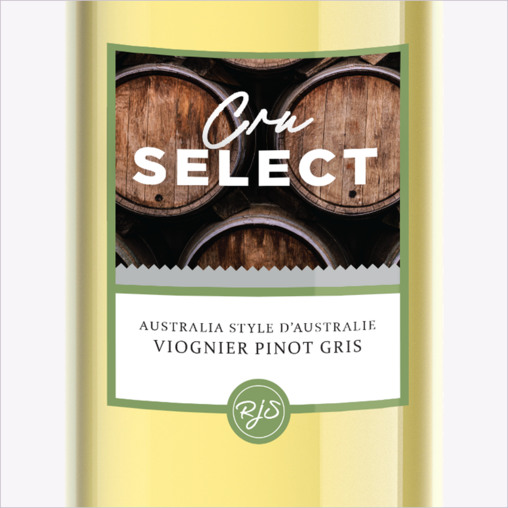 Cru Select Viognier Pinot Gris label detail