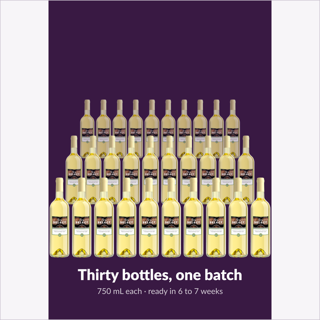 Thirty bottles, one batch — Cru Select Viognier Pinot Gris