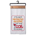 Flour Sack Towel - Not Drinking Alone - Cat