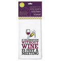 Embroidered Kit Towel - Celebration without Wine