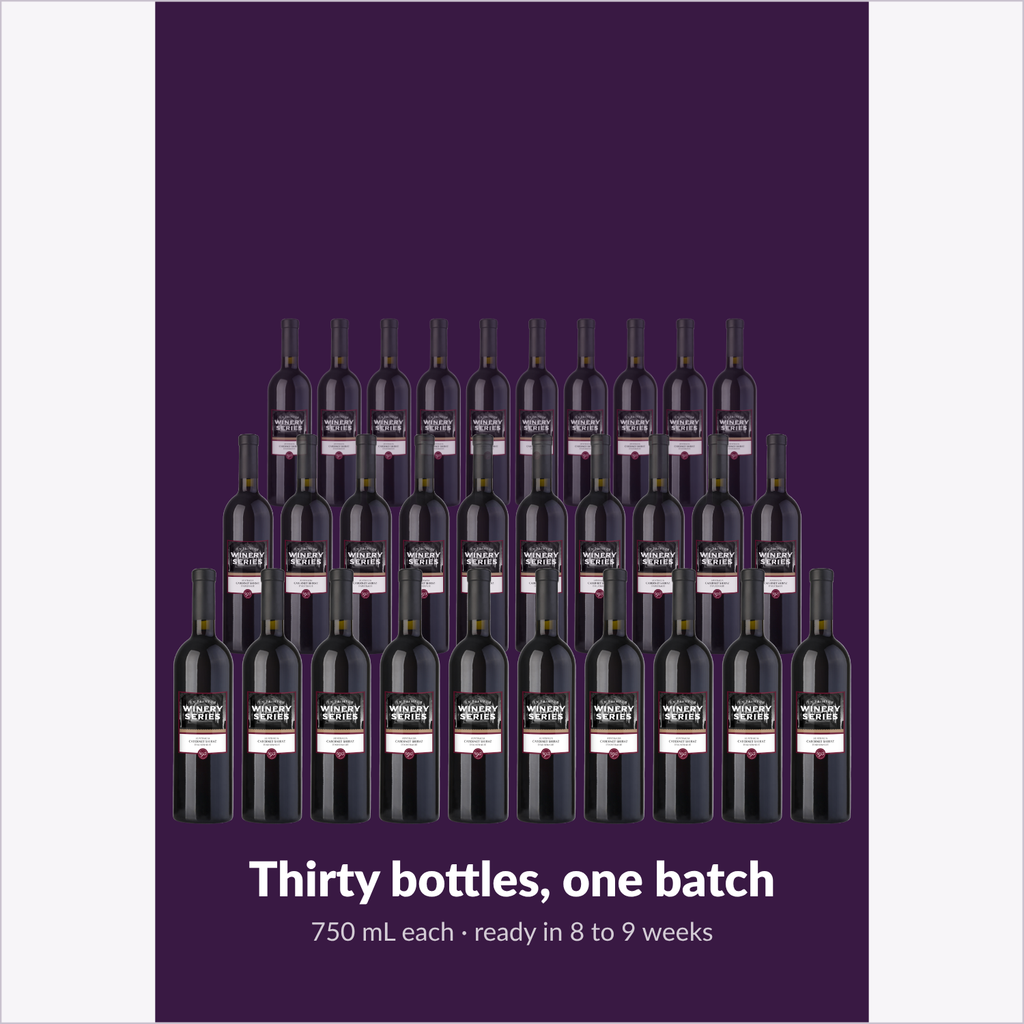 The full batch: 30 bottles of 750 mL En Primeur Winery Series Cabernet Shiraz