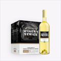 En Primeur Winery Series Chardonnay wine kit box with a finished bottle