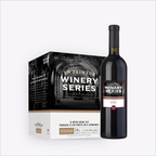 En Primeur Winery Series Malbec wine kit box beside a finished bottle of Malbec
