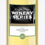 Close-up of the En Primeur Winery Series Italy Pinot Grigio wine label