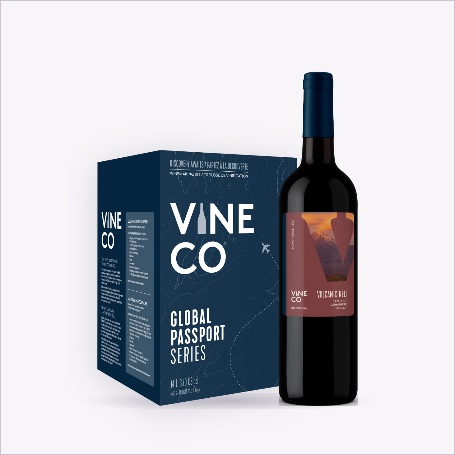 GPS27 Volcanic Red - kit and bottle