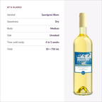 Heritage Estates Sauvignon Blanc at a glance: dry, medium body, unoaked, ready in 4 to 5 weeks
