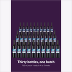 Thirty bottles of Heritage Estates Merlot from one batch