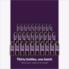 Thirty bottles, one batch — Island Mist Blackberry