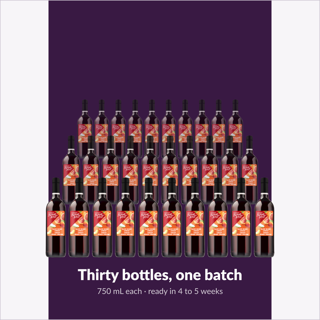 Thirty bottles, one batch — Island Mist Blood Orange Sangria