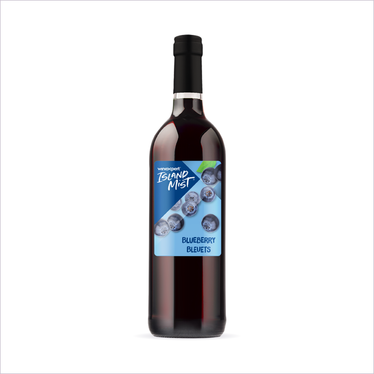 Island Mist Blueberry bottle on white