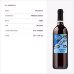 Island Mist Blueberry at a glance: style, sweetness, body, time until ready