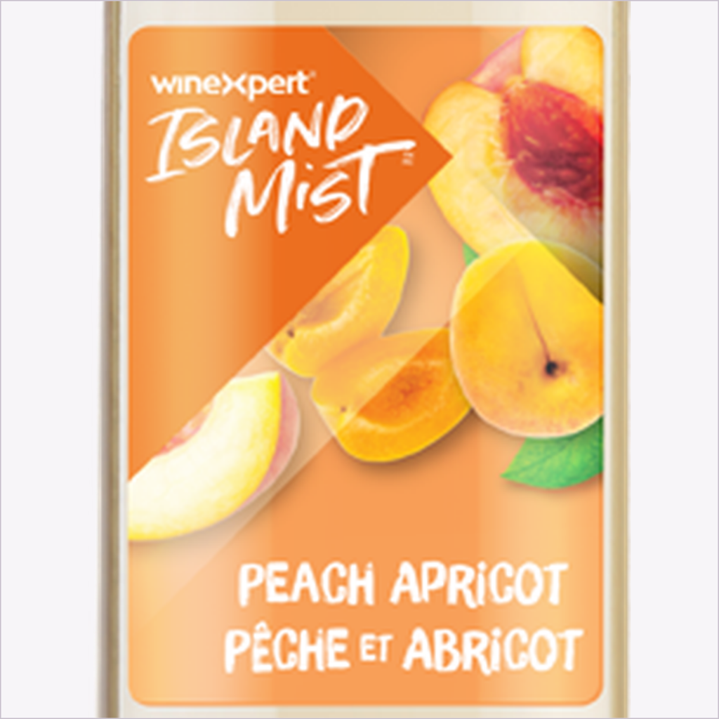 Island Mist Peach Apricot label detail