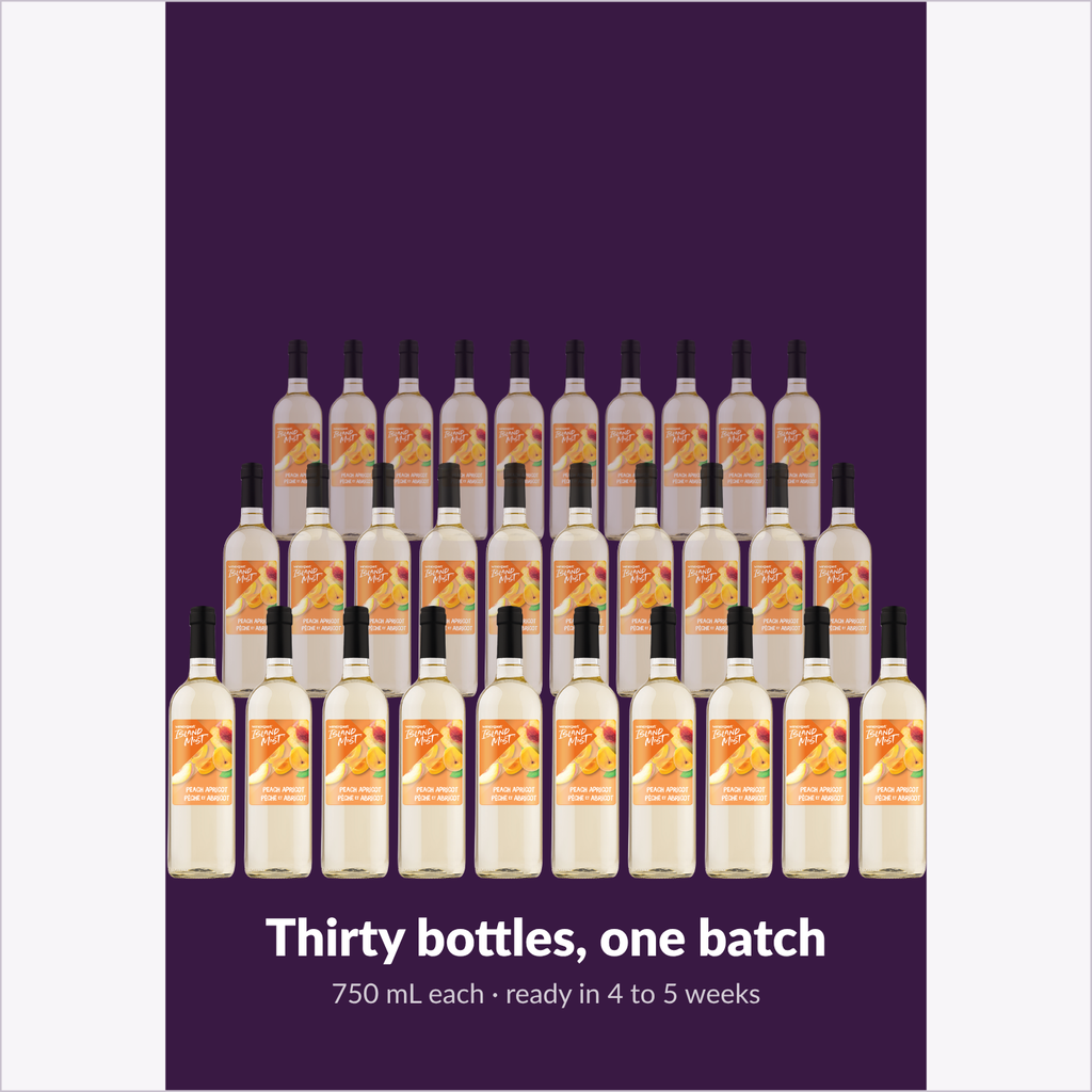 Thirty bottles, one batch — Island Mist Peach Apricot