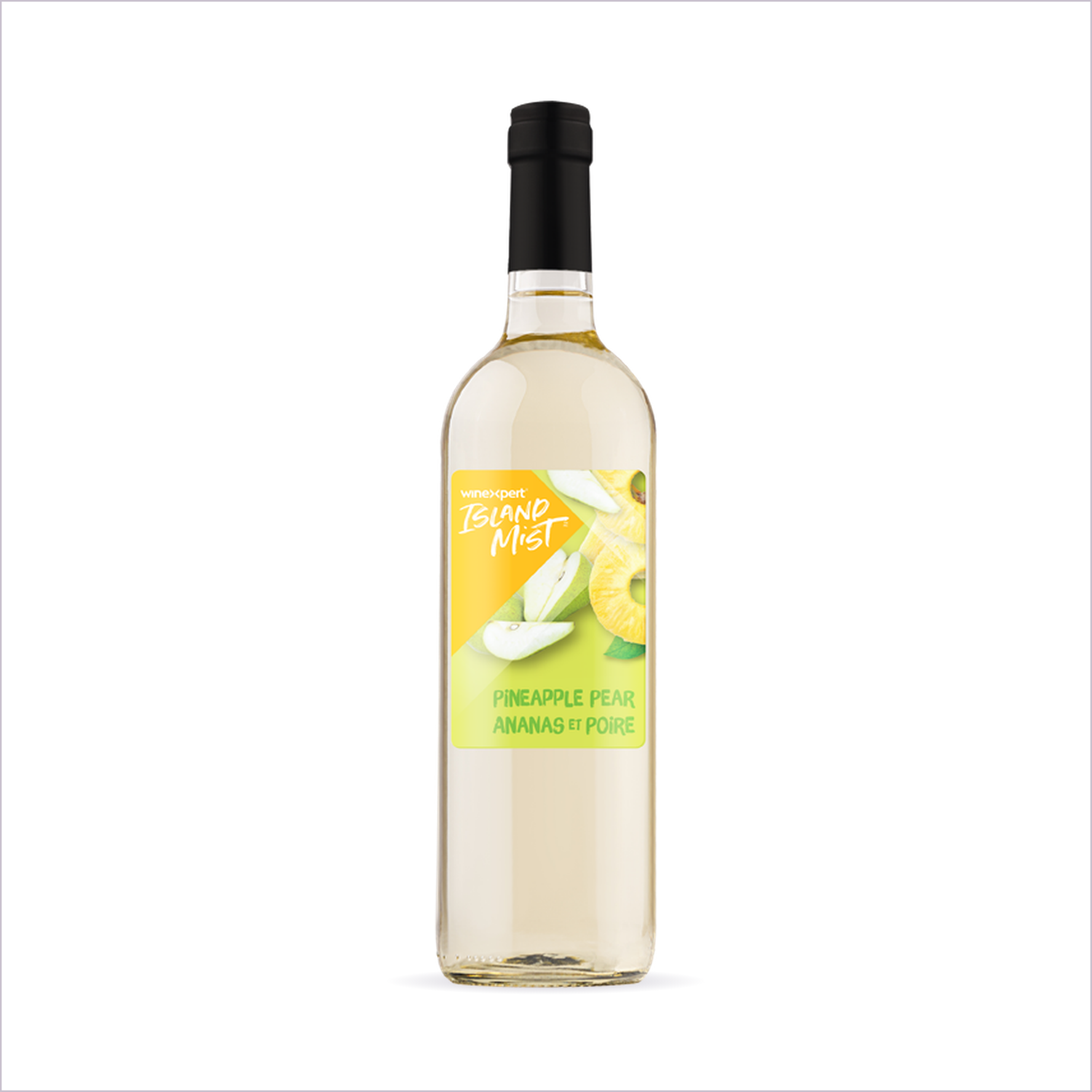 Island Mist Pineapple Pear bottle on white
