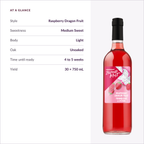 Island Mist Raspberry Dragon Fruit at a glance: style, sweetness, body, time until ready