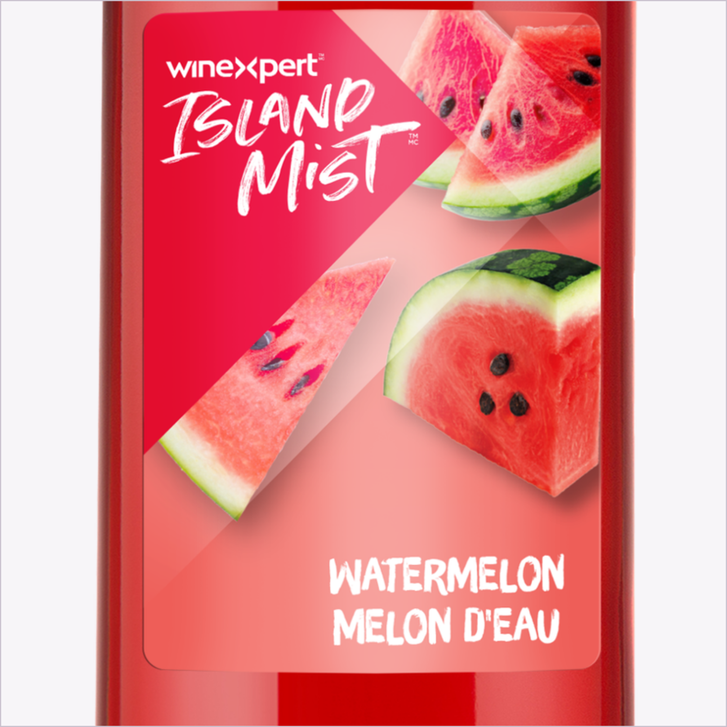 Island Mist Watermelon label detail