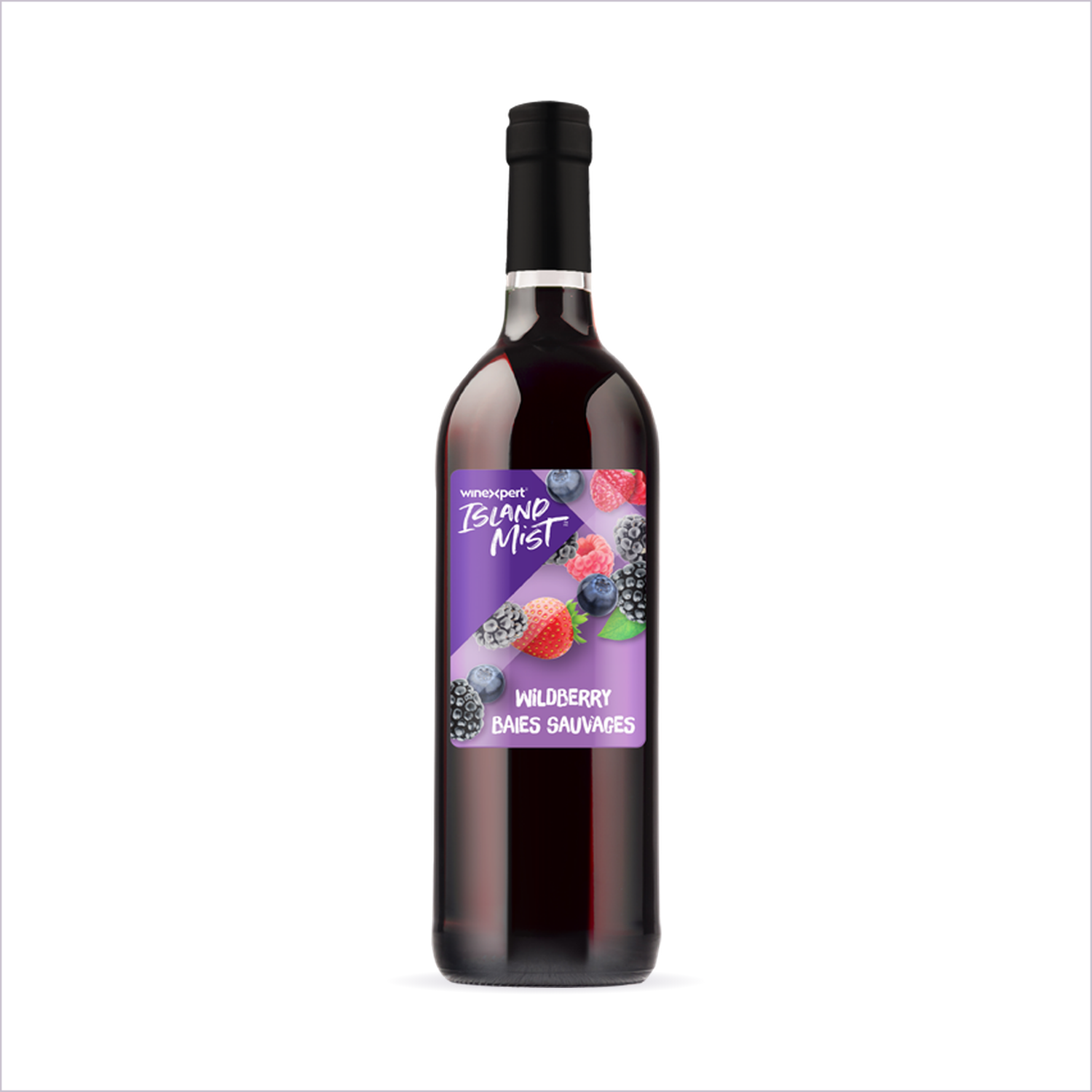 Island Mist Wildberry bottle on white